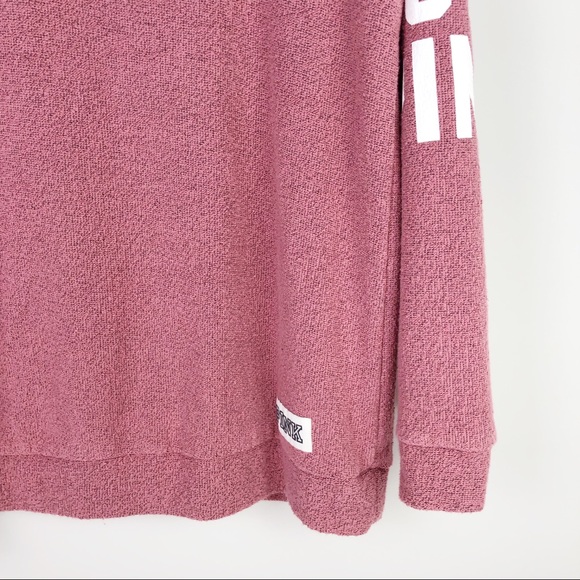 Pink VS oversized spellout sweatshirt - Picture 3 of 6